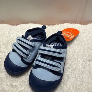 Wonder Nation Light Blue and Navy Kids Sneakers